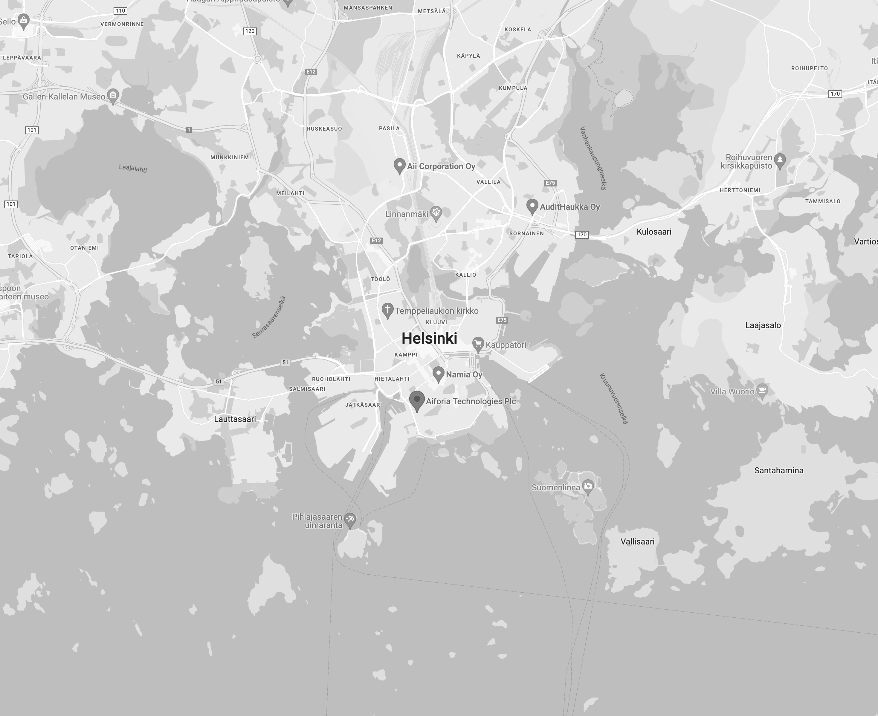 Map Helsinki office